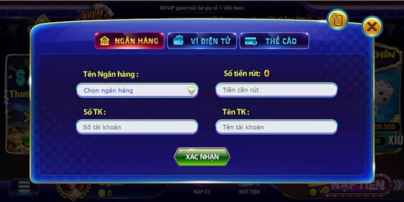 Những phương thức rút tiền phổ biến nhất hiện nay tại Rikvip 